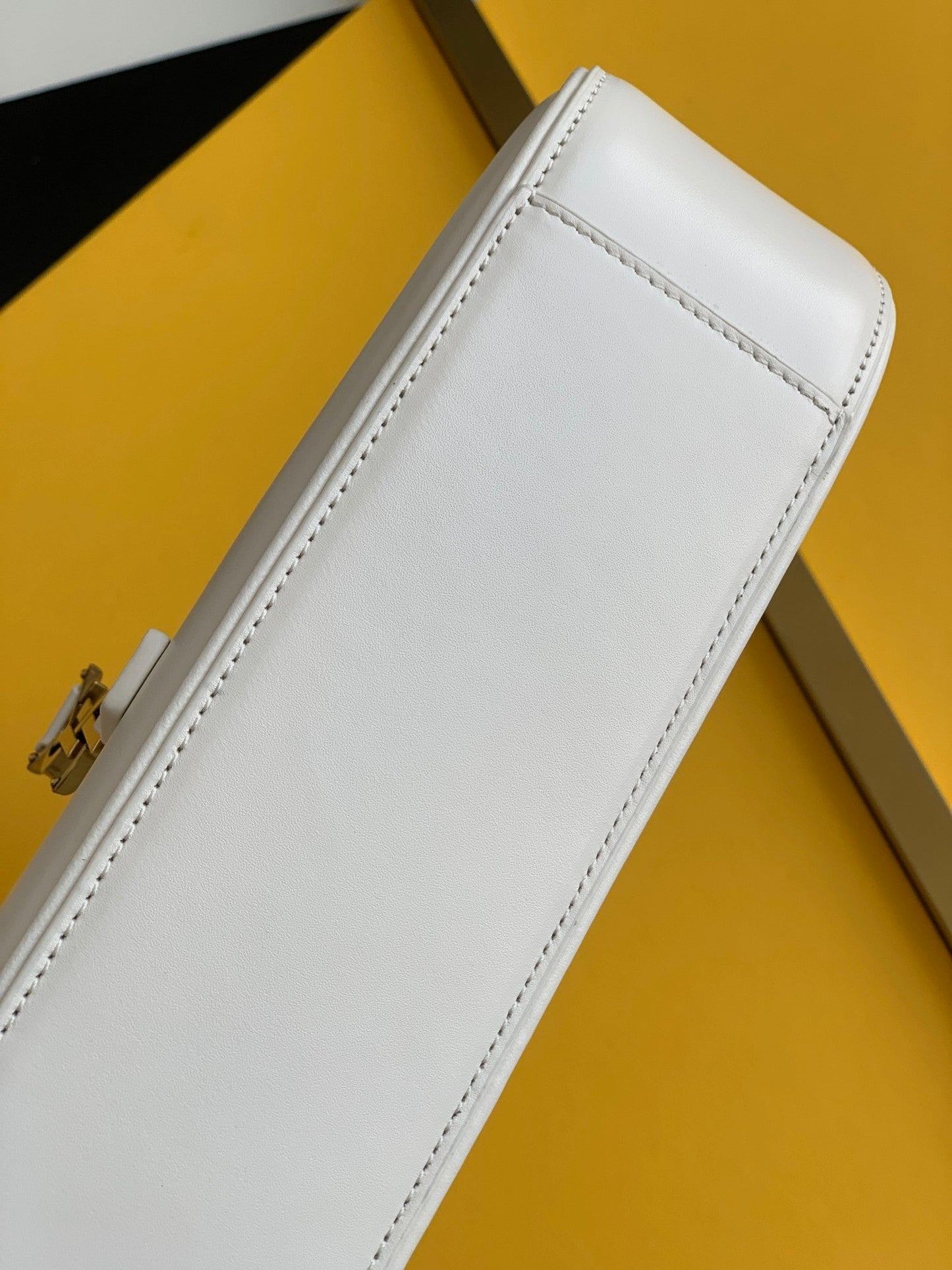 Yves Saint Laurent LE Hobo Bag White Material
