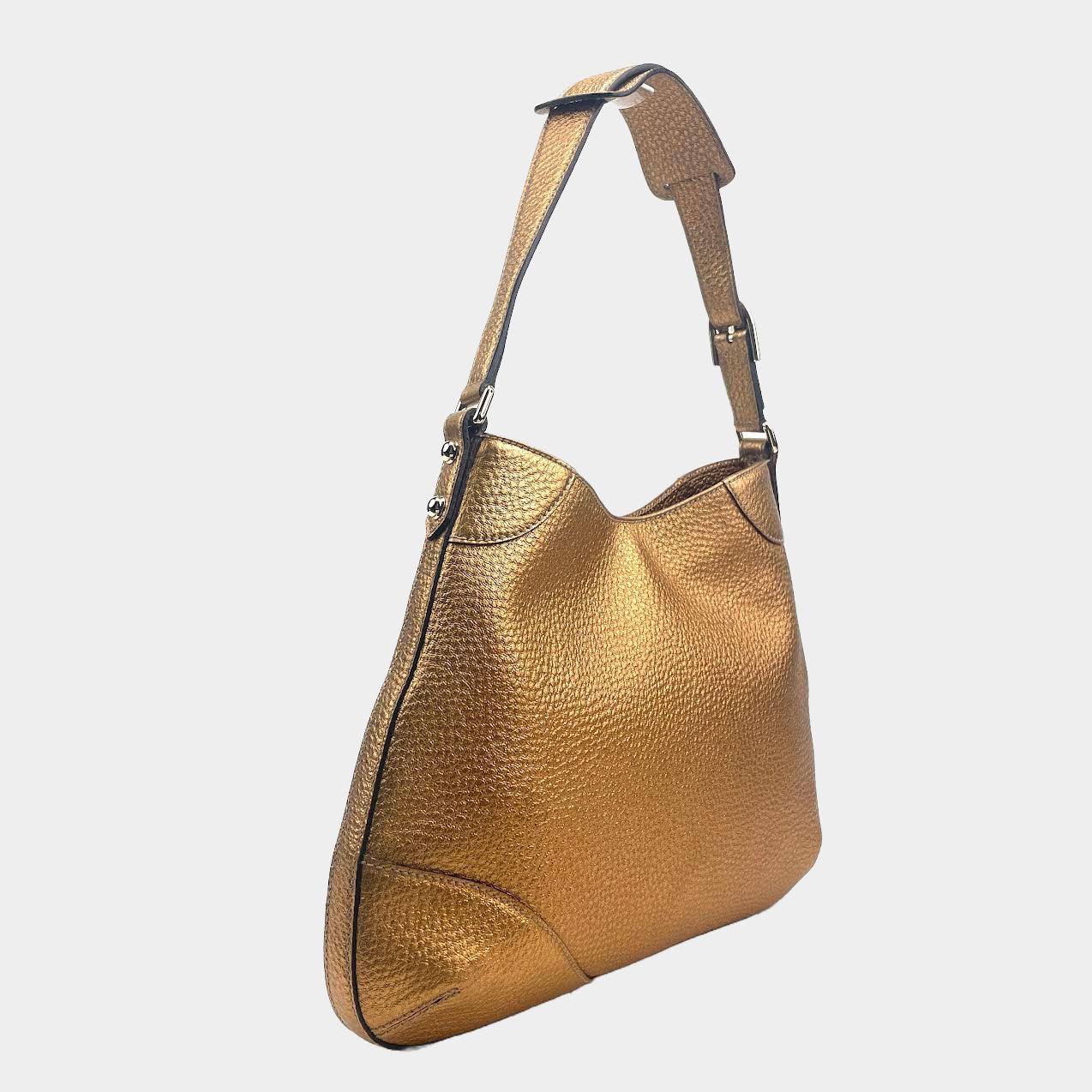 Gucci Leather Canvas Shoulder Bag