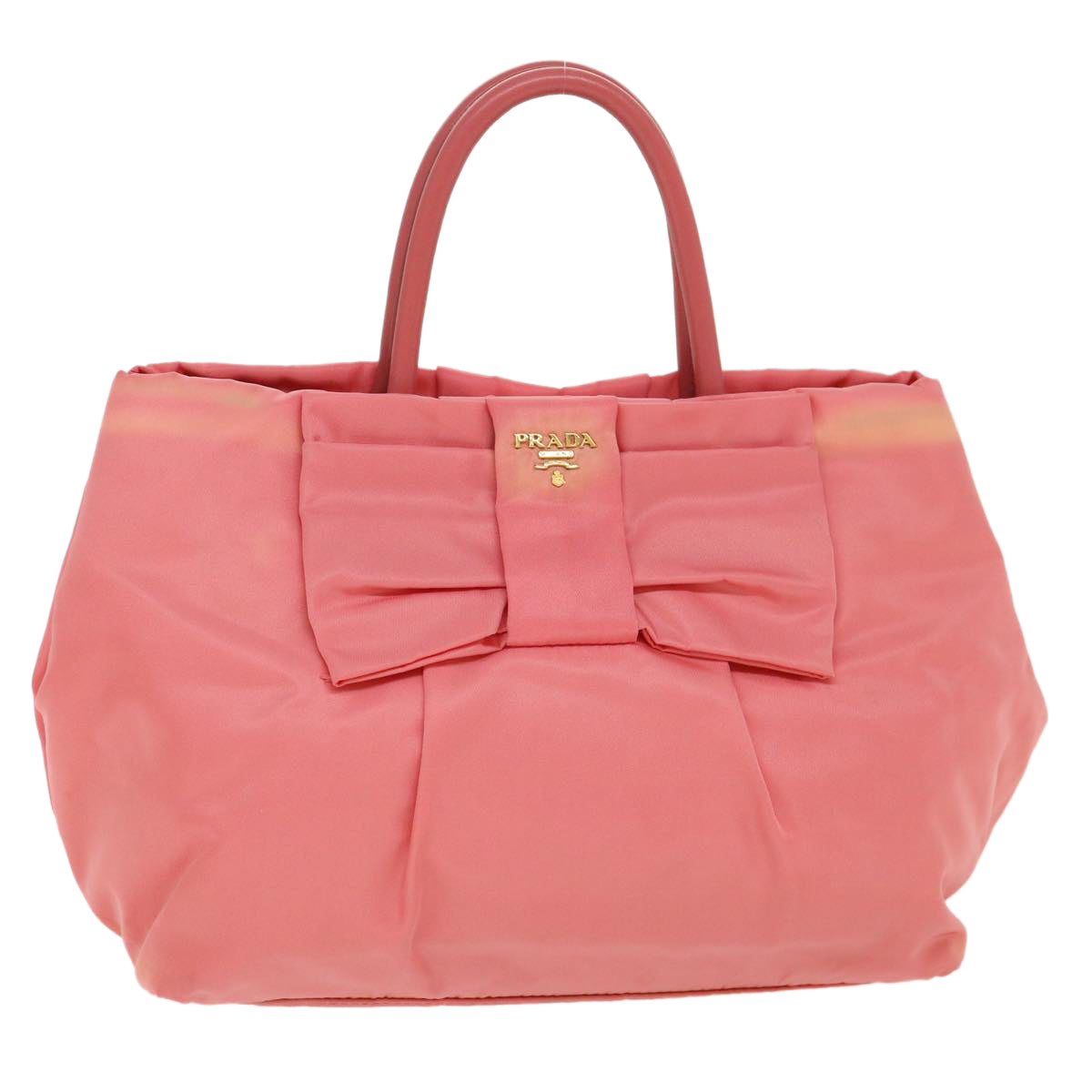 Prada Hand Bag Nylon Pink