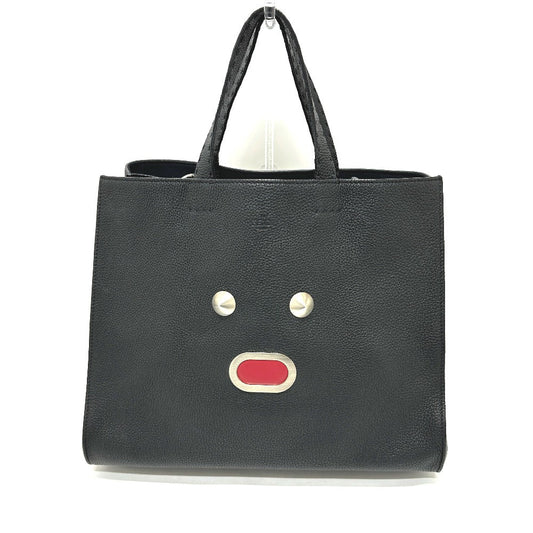 FENDI Tote Bag 7VA390 leather black Celeria monster