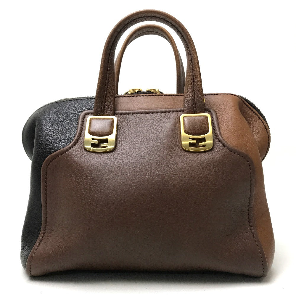 FENDI Handbag 8BL117 leather Brown chameleon Women