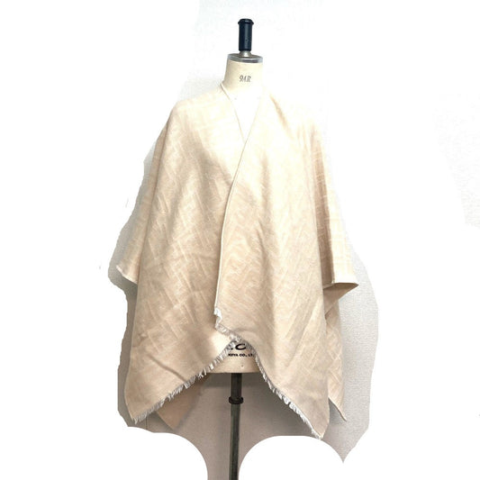FENDI poncho FXX713 Wool, Silk beige Outerwear, Haori, Apparel Zucca Women TU