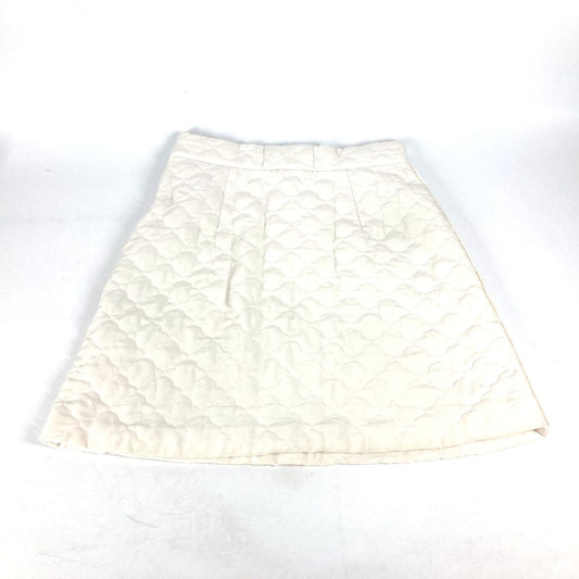FENDI skirt FQ7144 silk white quilting Women 40