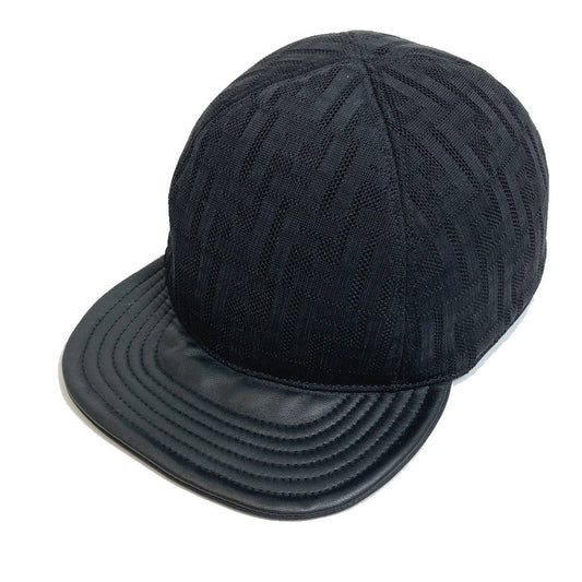 FENDI cap FZQ770 polyamide black Zucca