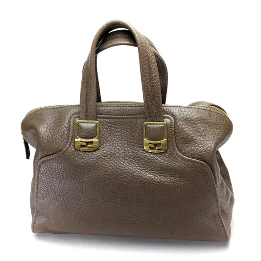 FENDI Handbag 8BL110 leather Brown Men's Women chameleon unisex(Unisex)