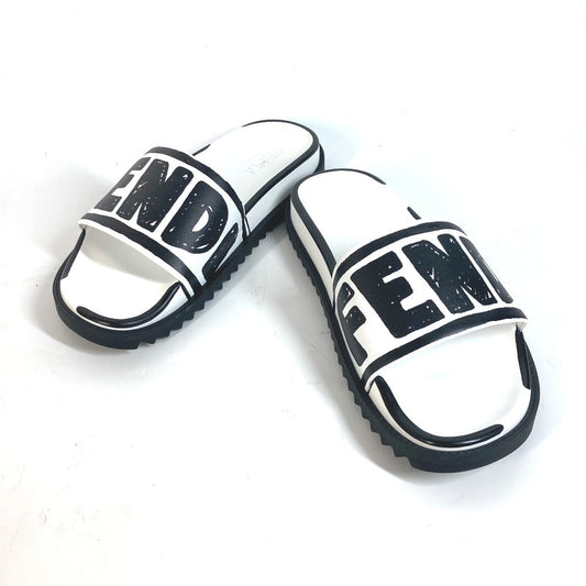 FENDI Sandals 7X1176 Leather, Rubber white Joshua Vides Collaboration logo mens 7