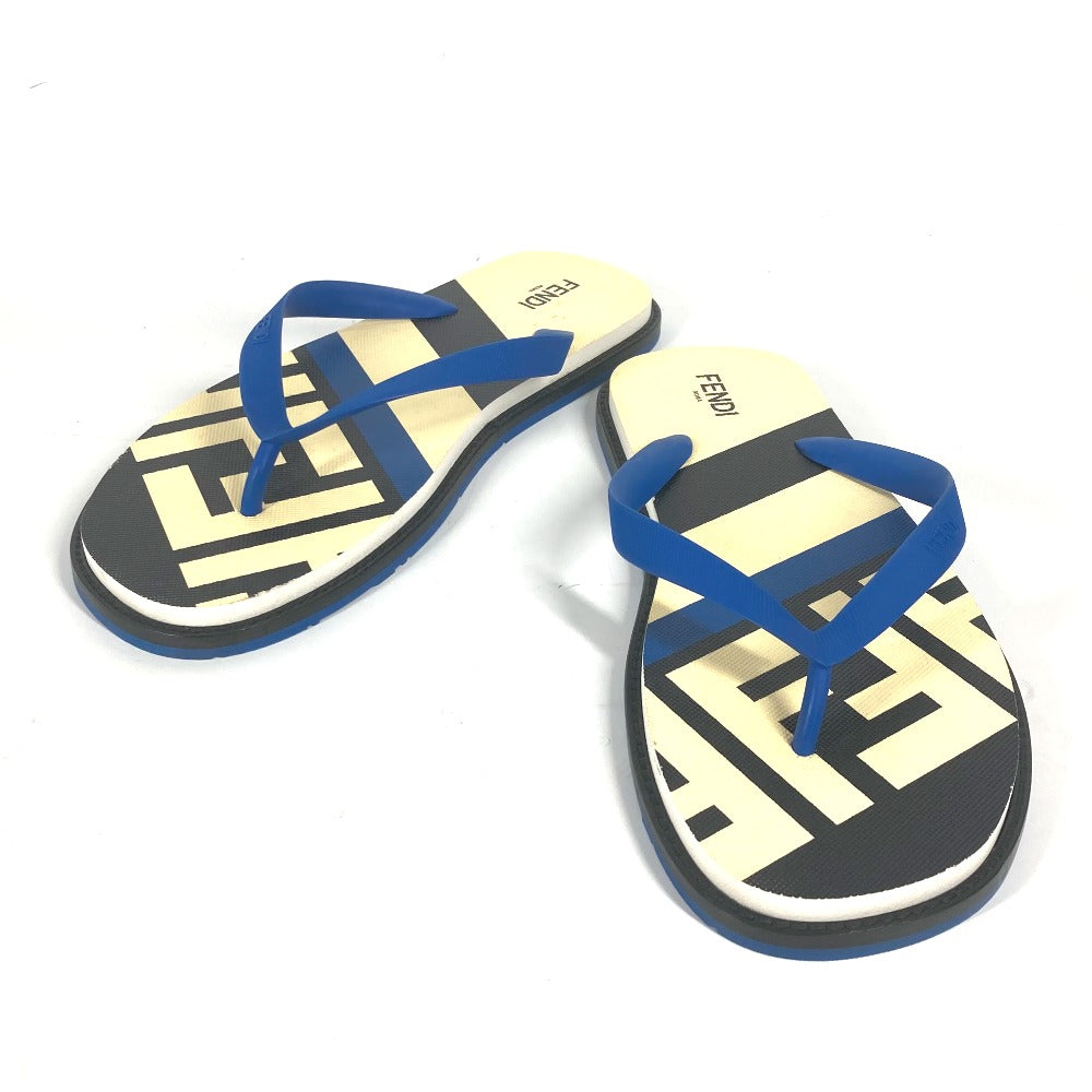 FENDI Sandals 7Y1360 rubber blue Shoes shoes logo 8