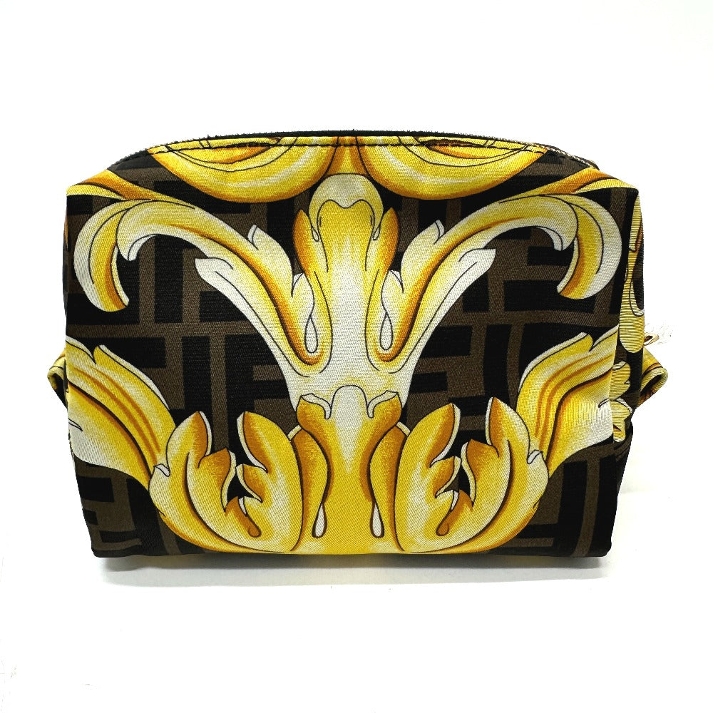 FENDI Pouch 8N0172 Nylon Brown Versace VERSACE collaboration Fendace FENDACE Women