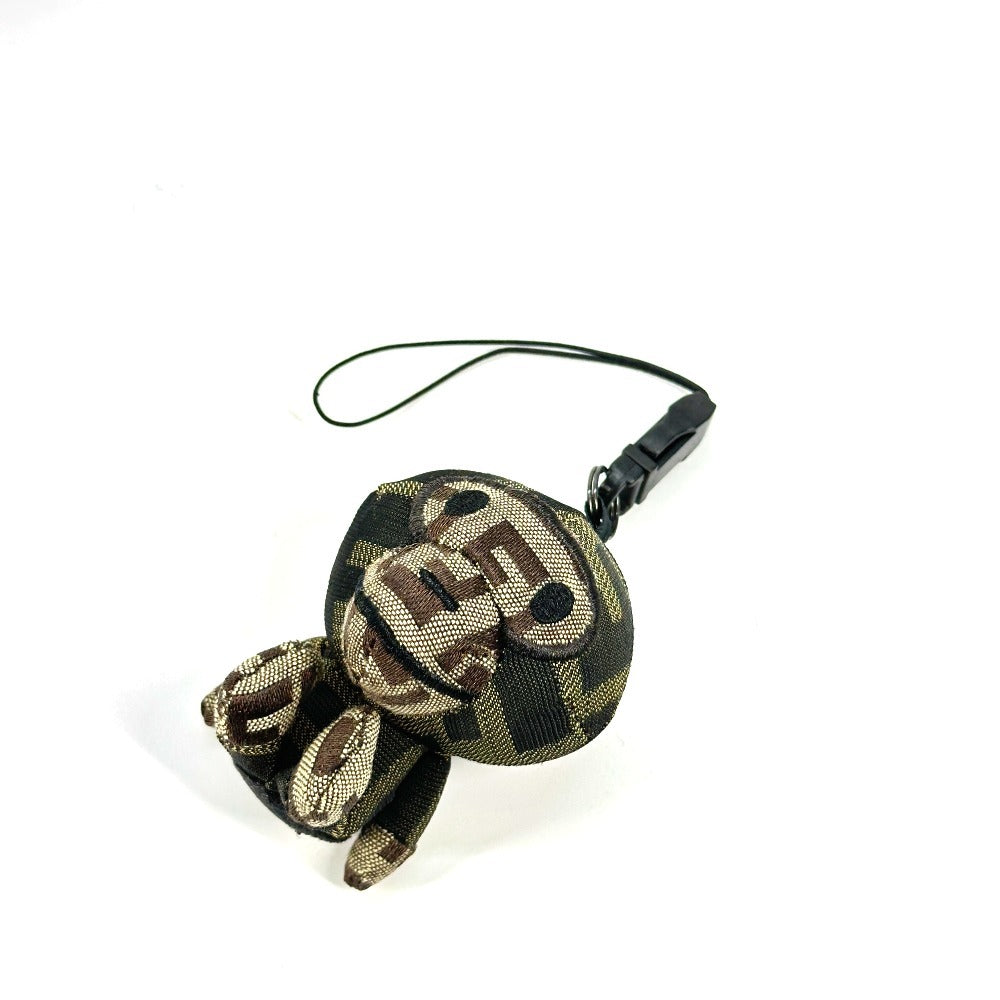 FENDI charm canvas Brown A BATHING APE A Bathing Ape Collaboration Zucca Milo Women(Unisex)