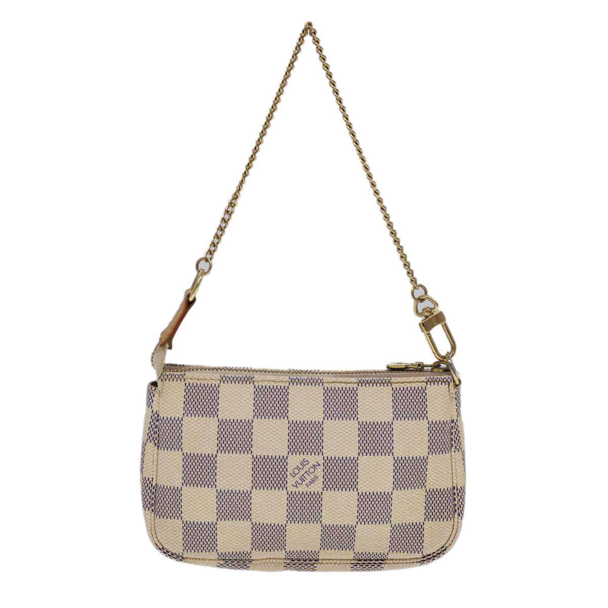 LOUIS VUITTON Damier Azur Mini Pochette Accessoires Pouch N58010 LV 40214