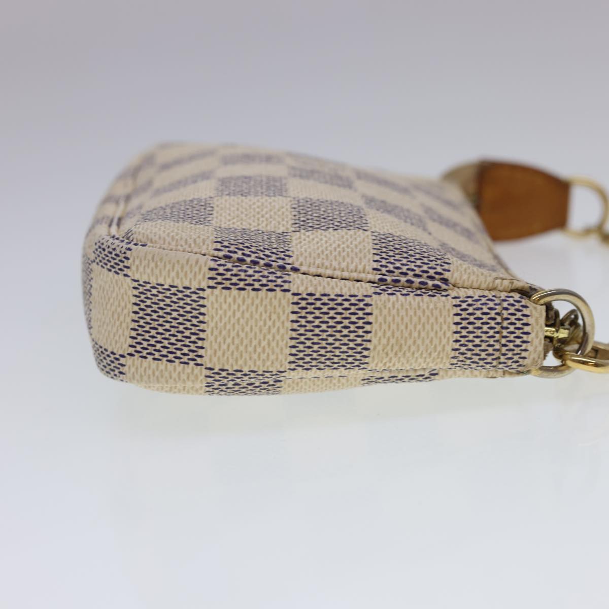 LOUIS VUITTON Damier Azur Mini Pochette Accessoires Pouch N58010 LV 40214