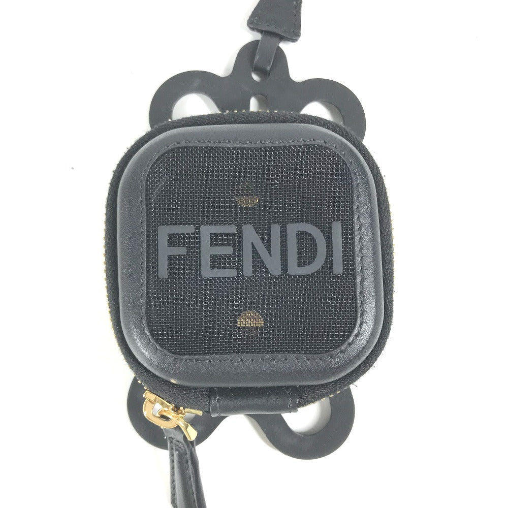 FENDI strap Rubber, Leather black Mesh strap included logo smartphone pouch case mens