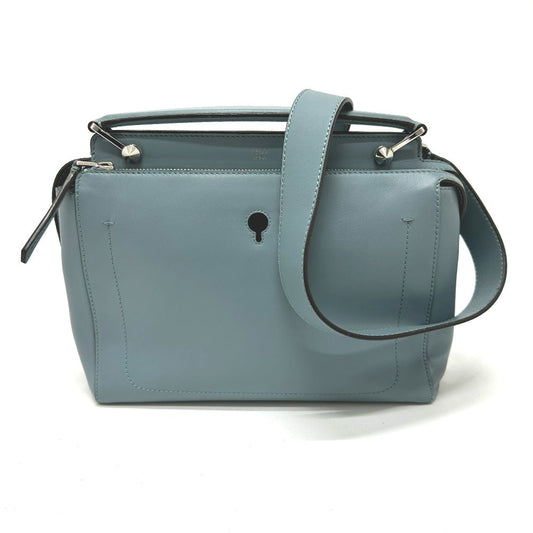 FENDI Handbag 8BN293 leather blue Dot com Women