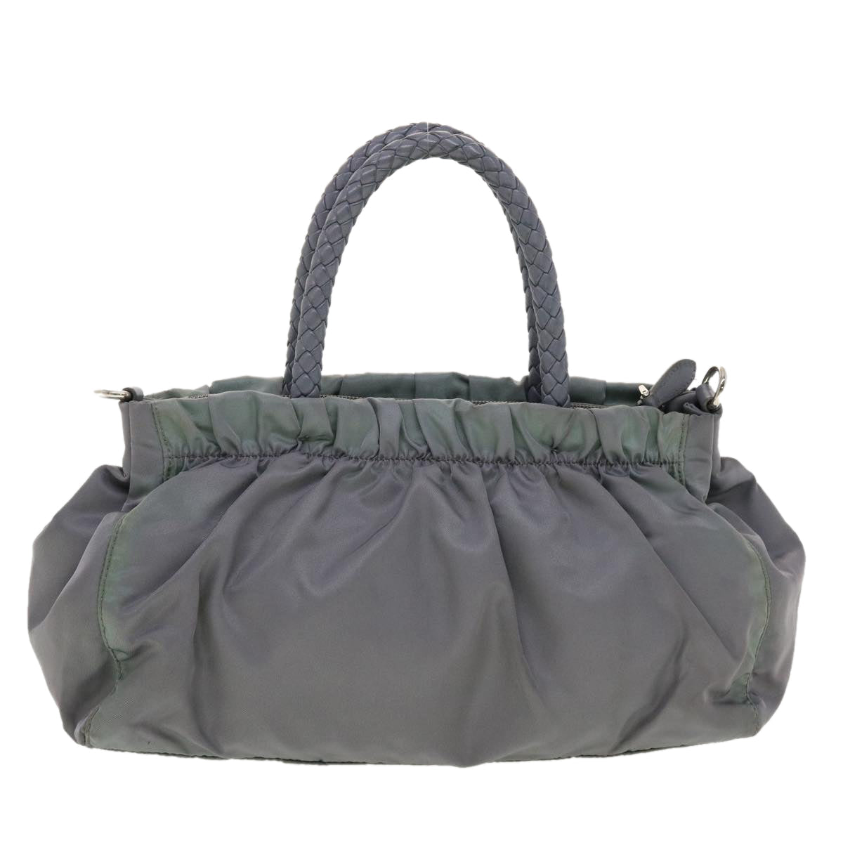 Prada Hand Bag Nylon 2way Gray