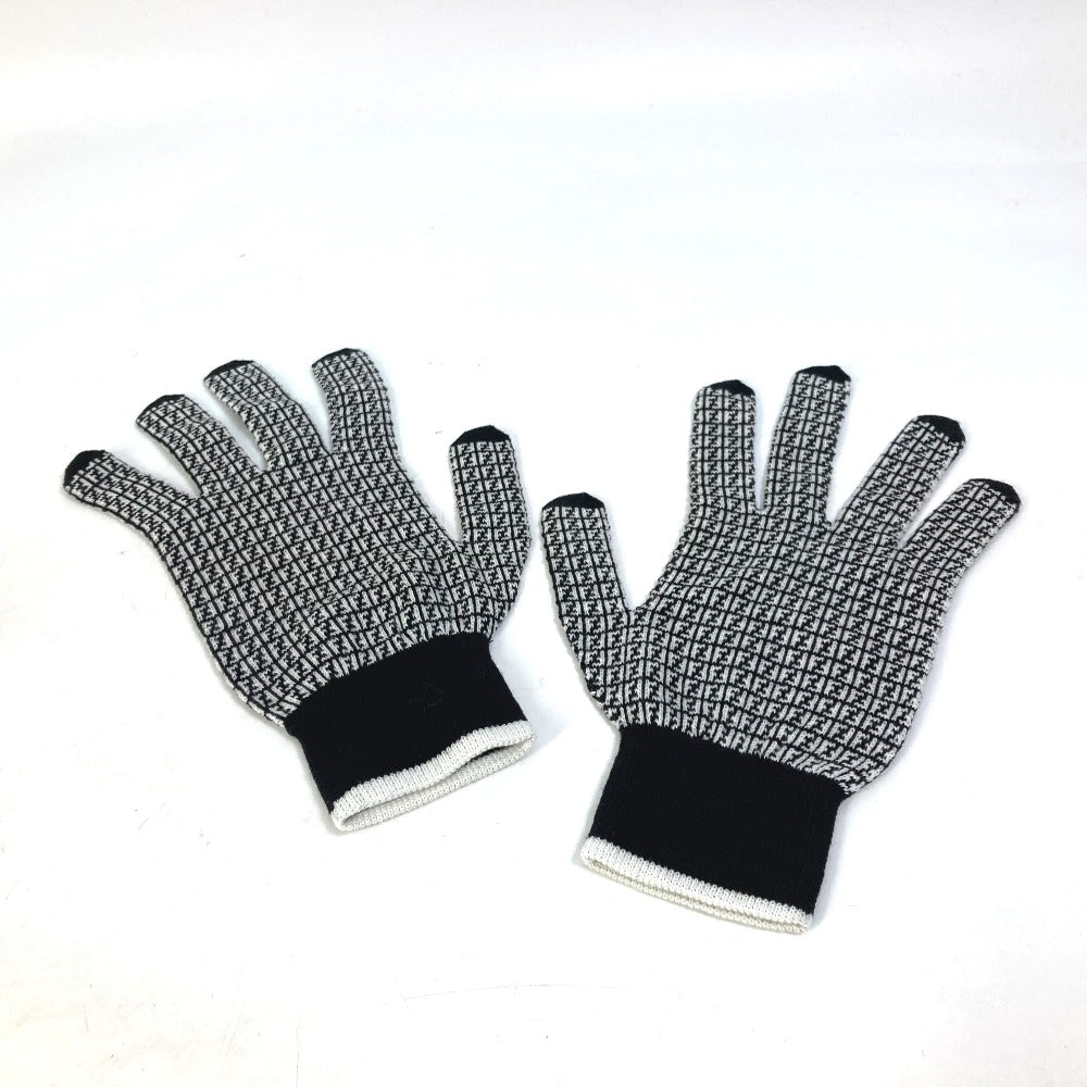FENDI Glove FXY010 wool black logo