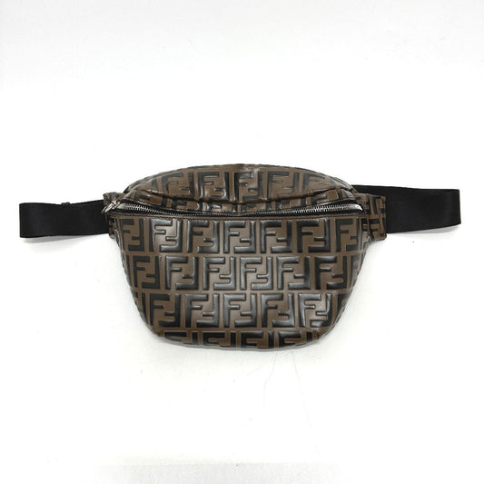 FENDI Sling bag 7VA434 leather Brown Bag Cross Sling Bag Shoulder Bag Zucca mens