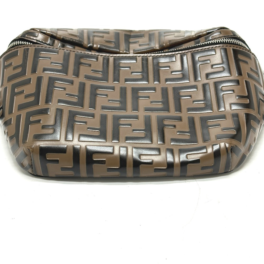 FENDI Sling bag 7VA434 leather Brown Bag Cross Sling Bag Shoulder Bag Zucca mens