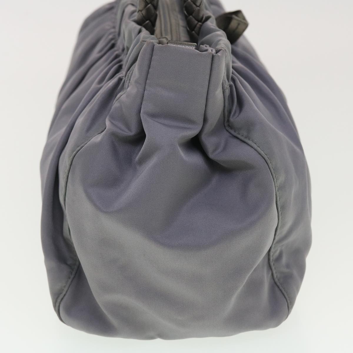 Prada Hand Bag Nylon Gray