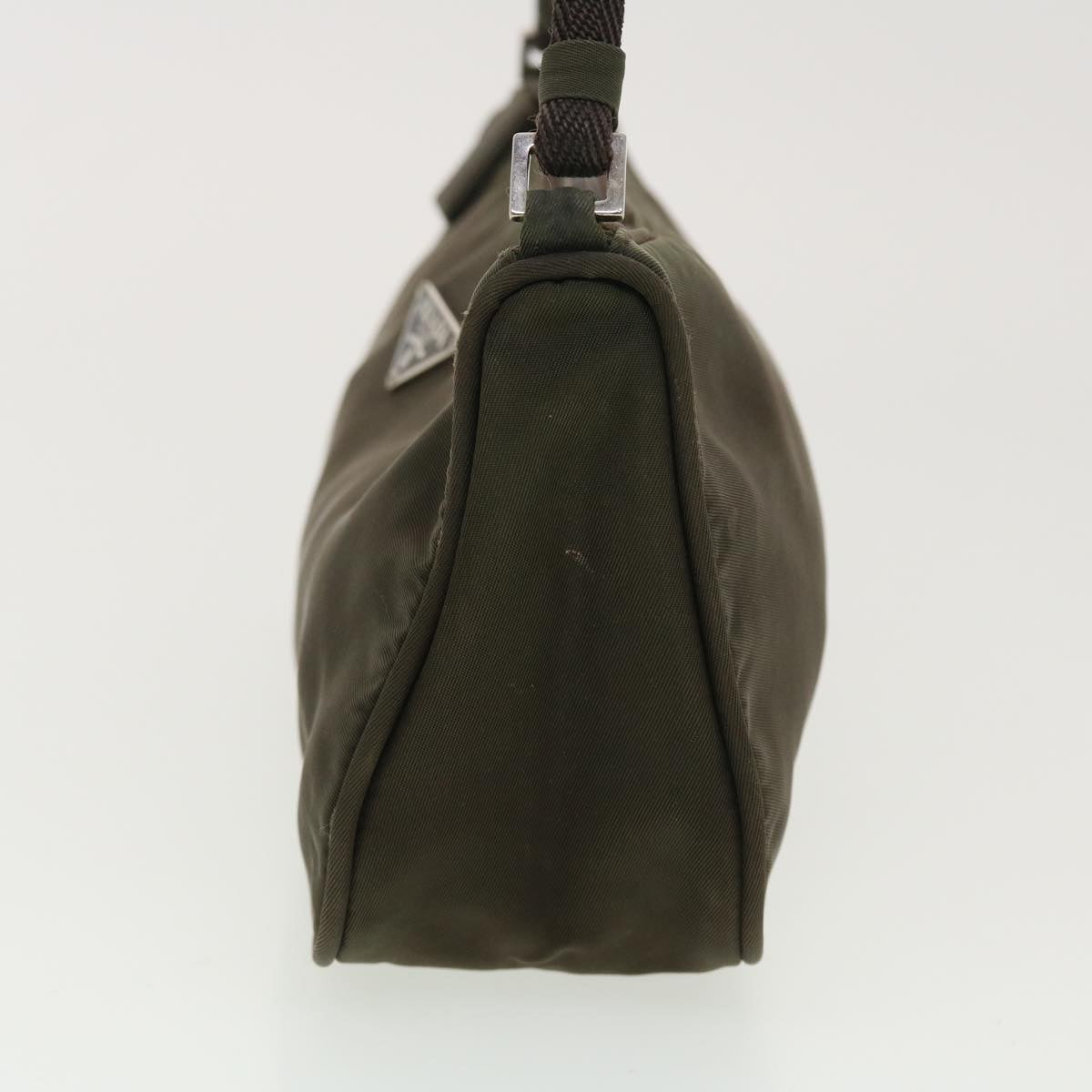 Prada Accessory Pouch Nylon Khaki Luxury Handbag