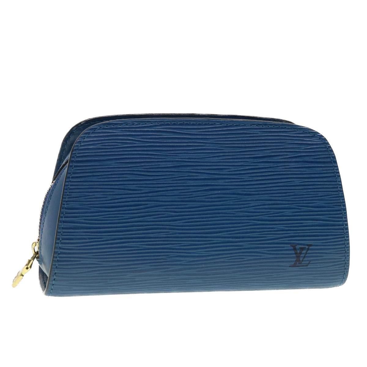 LOUIS VUITTON Epi Dauphine PM Pouch Blue M48445 LV 40379