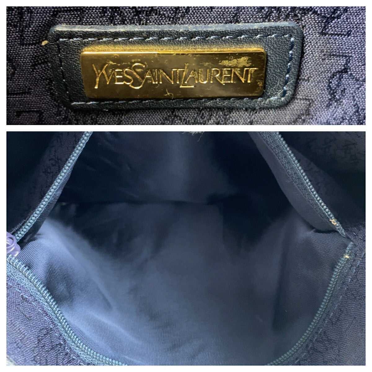 Yves Saint Laurent YSL PVC/Leather Shoulder Bag