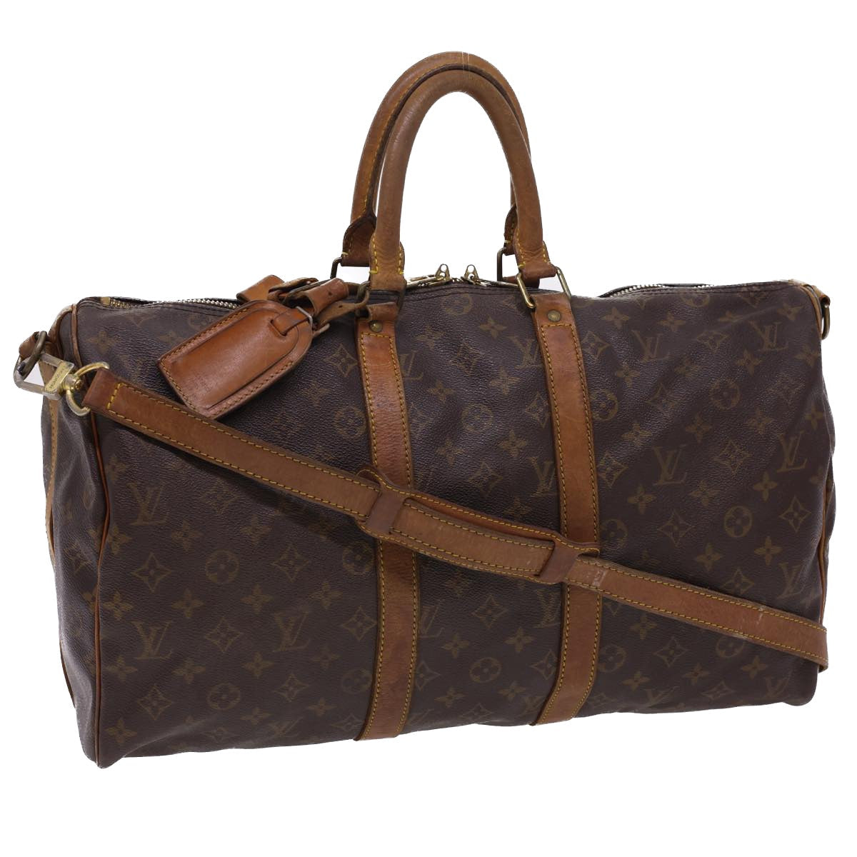 LOUIS VUITTON Monogram Keepall Bandouliere 45 Boston Bag M41418 LV 40415