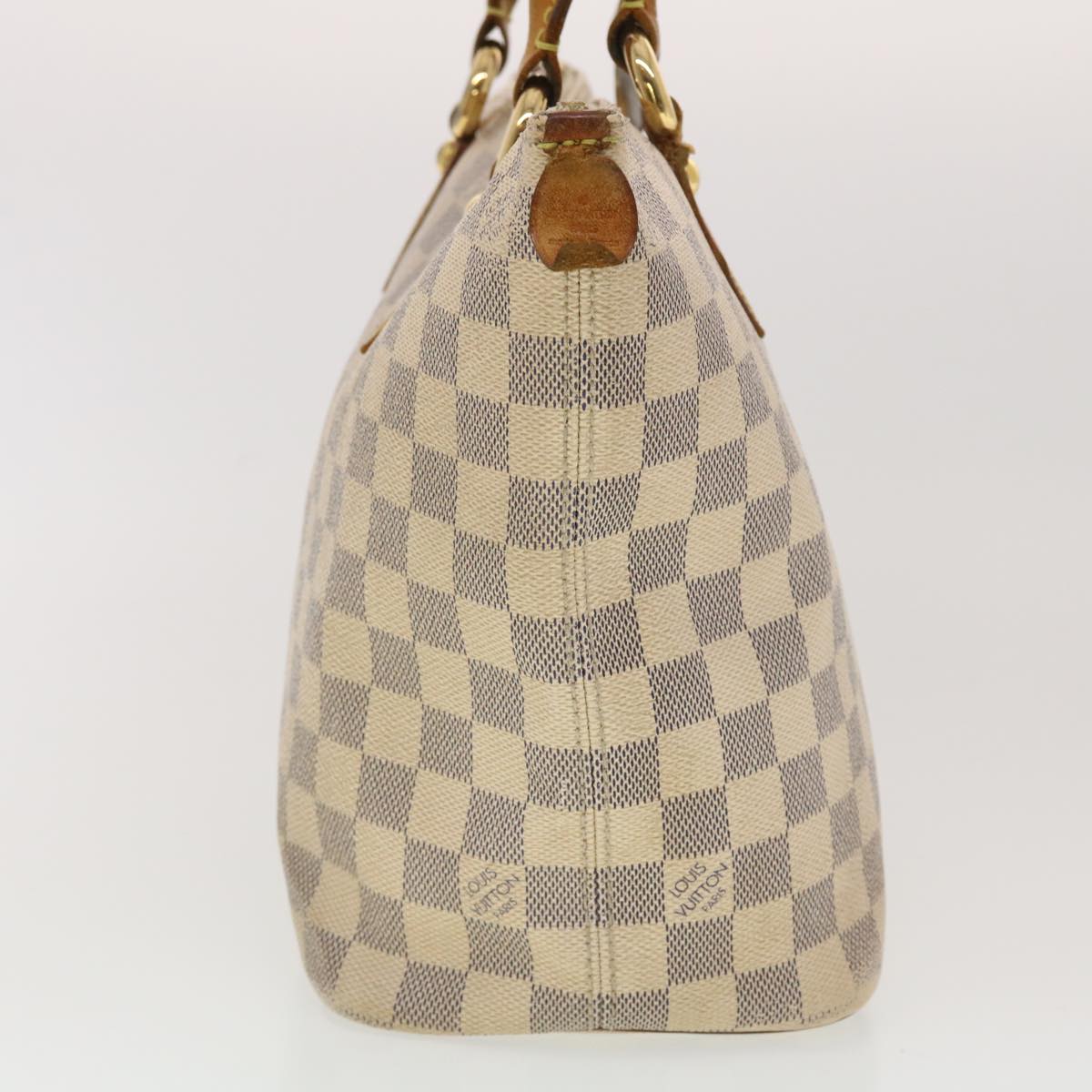 LOUIS VUITTON Damier Azur Saleya PM Tote Bag N51186 LV 40418