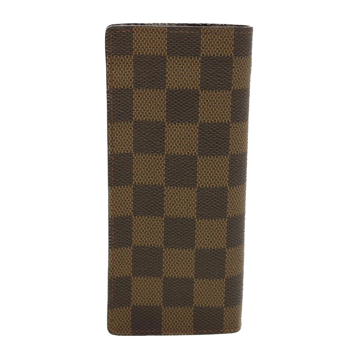 LOUIS VUITTON Damier Ebene Etui Lunettes Simple Glasses Case N62964 40429