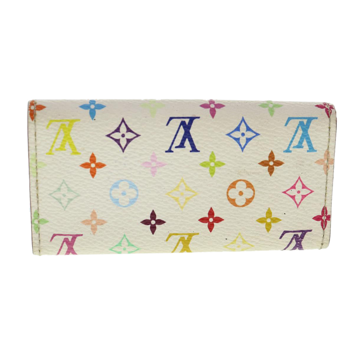 LOUIS VUITTON Monogram Multicolor Multi Cles 4 Key Case White M60043 40493
