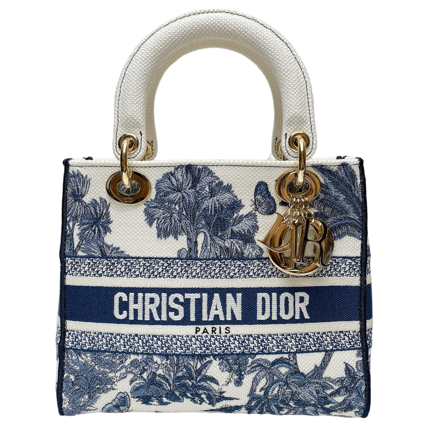 Dior Lou Lady Dior Canvas Handbag