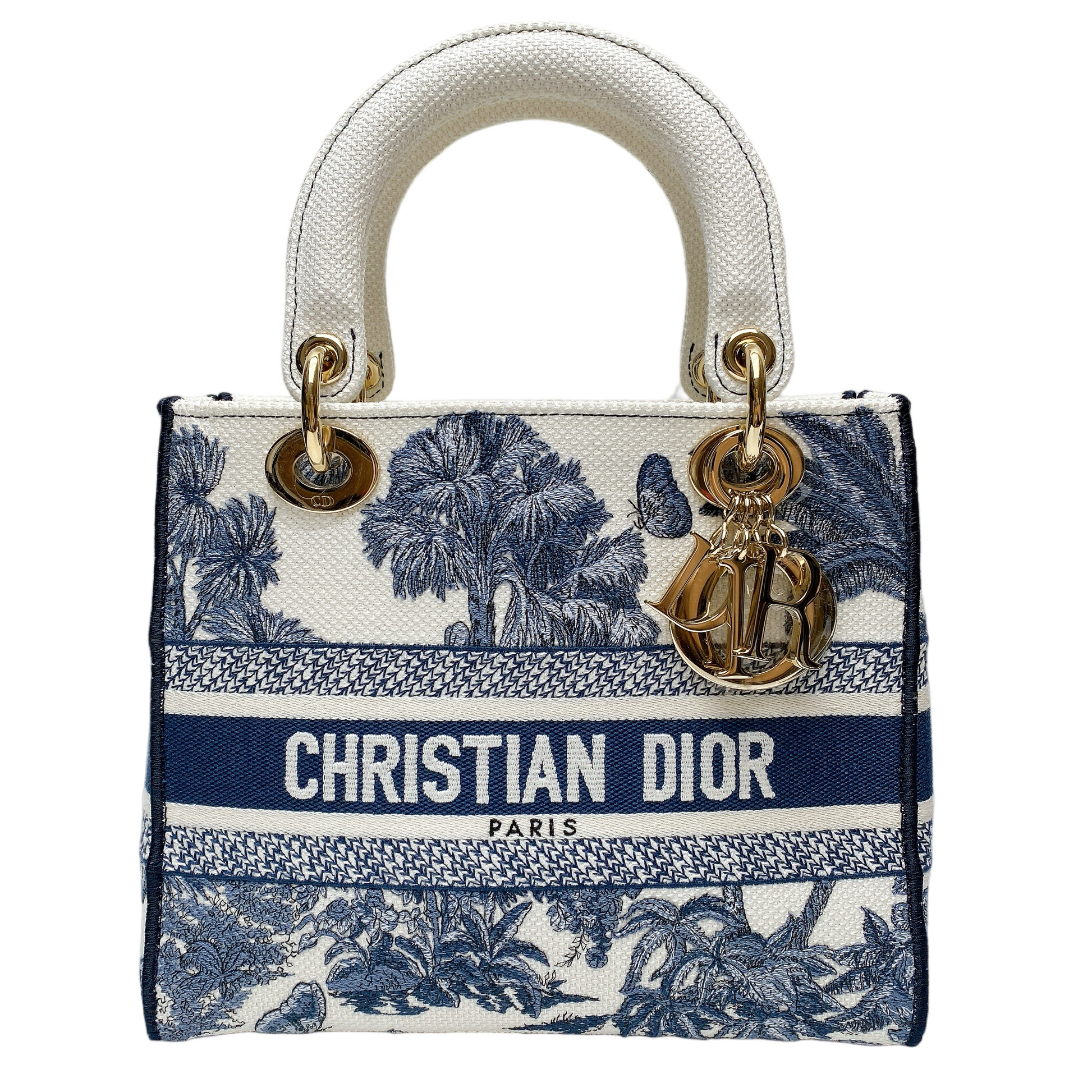 Dior Lou Lady Dior Canvas Handbag