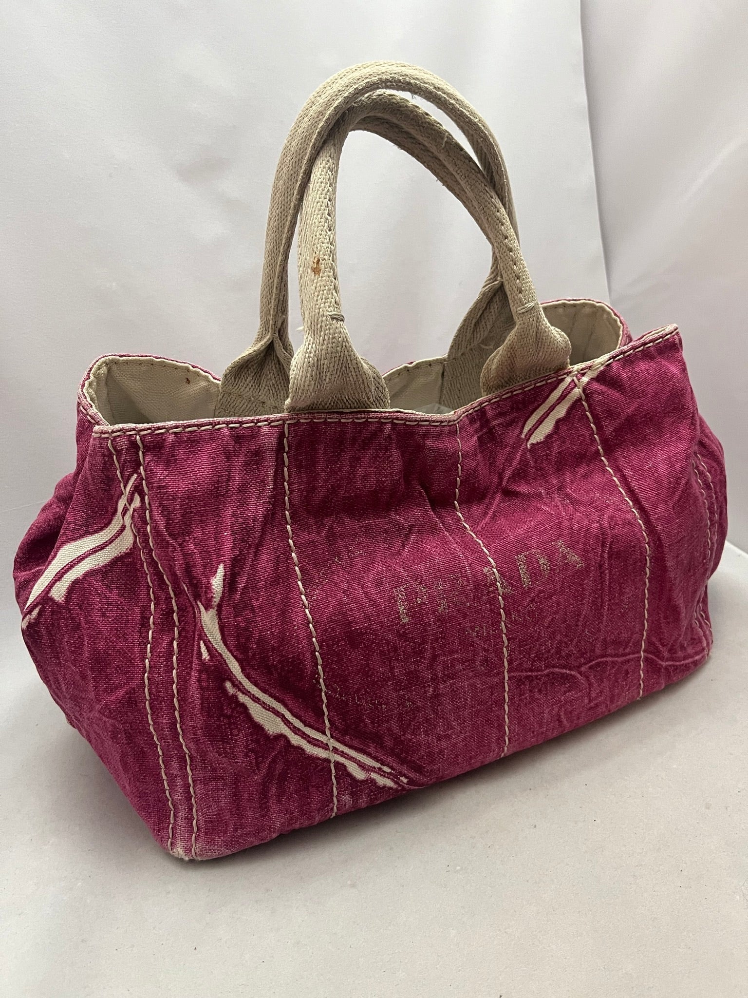 Prada pink Denimtaske Luxury Handbag