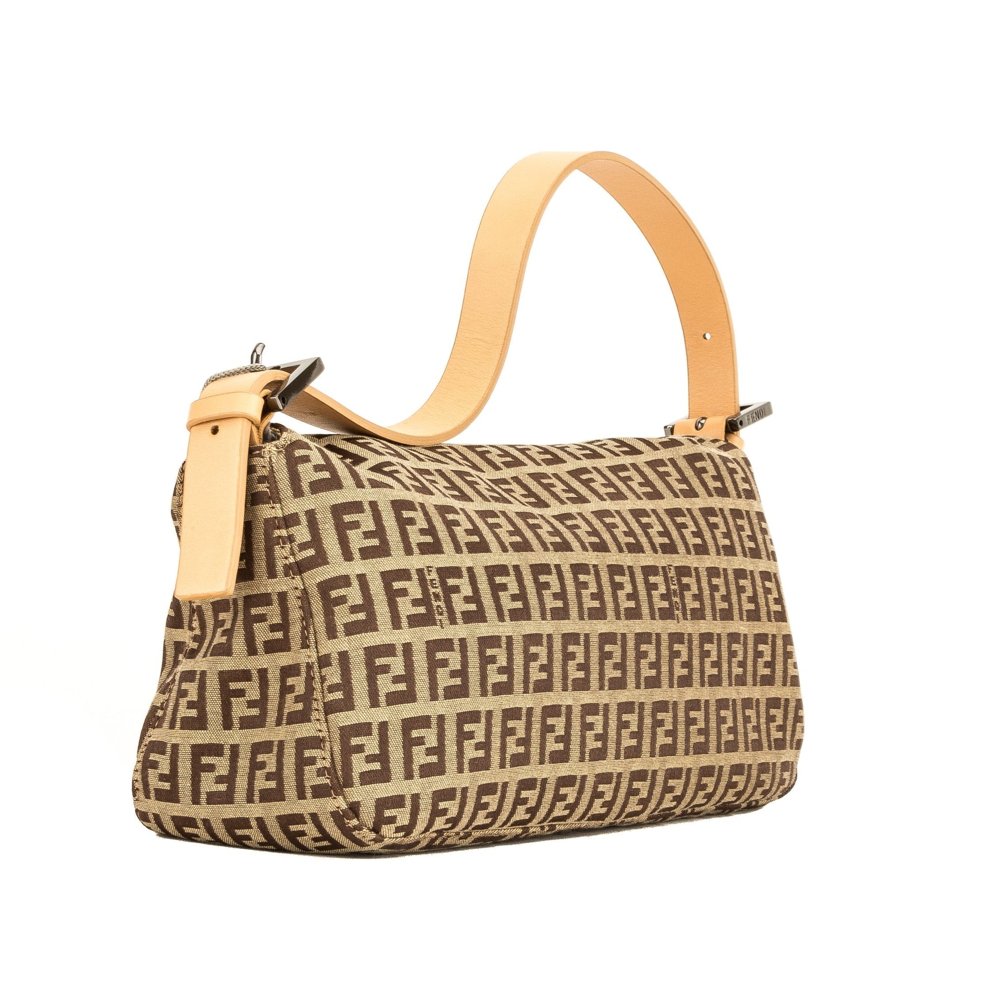 Fendi Brown Zucca Baguette