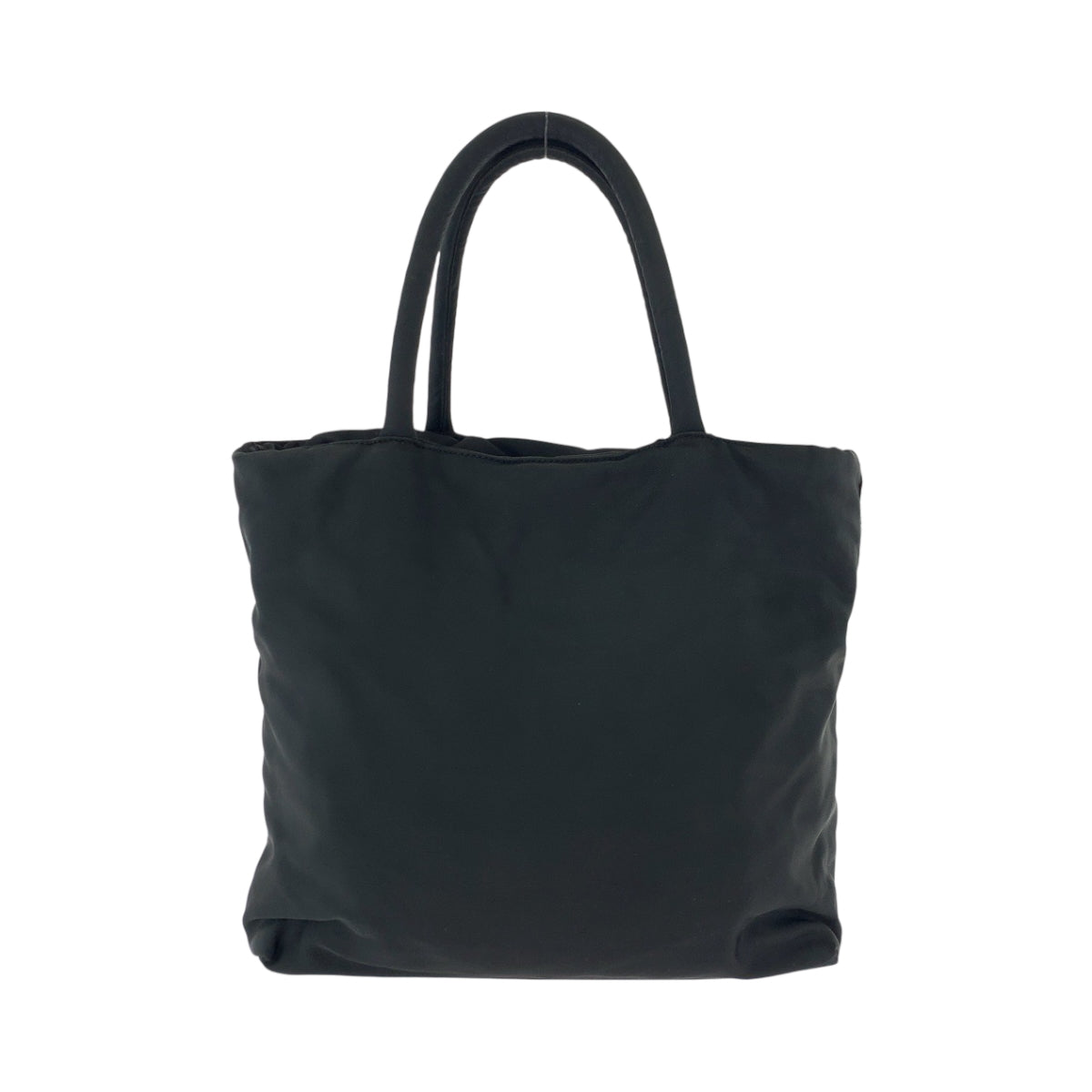 PRADA Handbag Nylon Black SilverMetal Handbag Tote Bag Test Triangle With logo Women