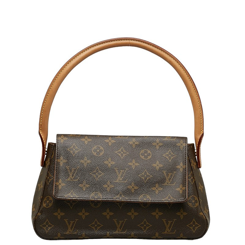 Louis Vuitton Monograms Miniature Shoulder Bag Brown PVC Leather Louis Vuitton