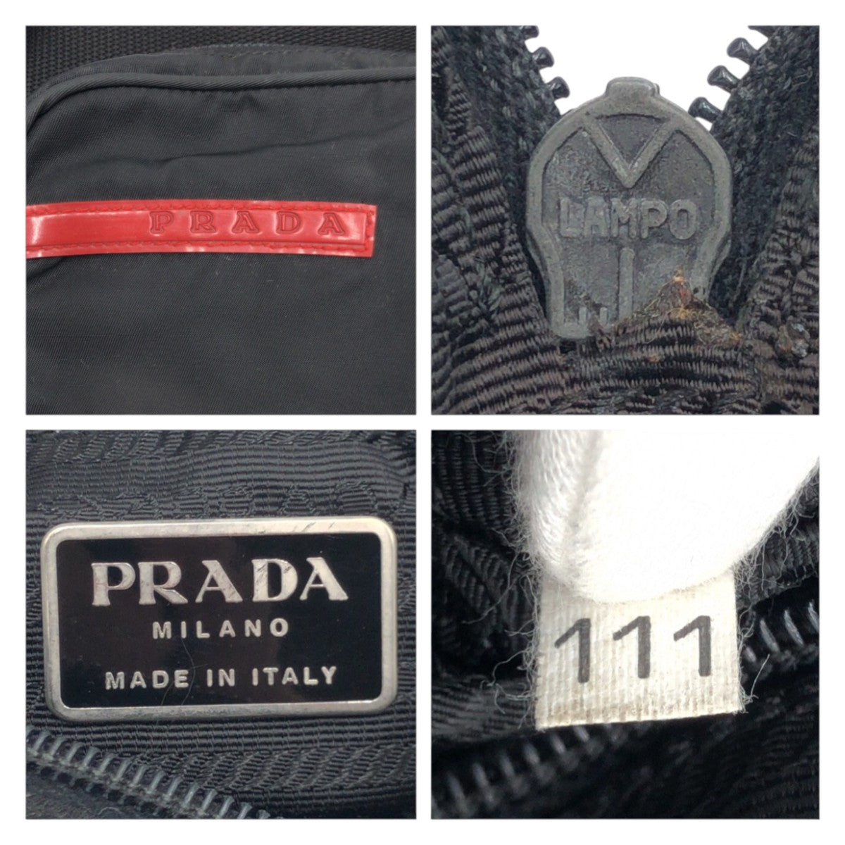 PRADA Shoulder Bag Nylon Black black Shoulder Bag Pochette Unisex PRADA Sports mens