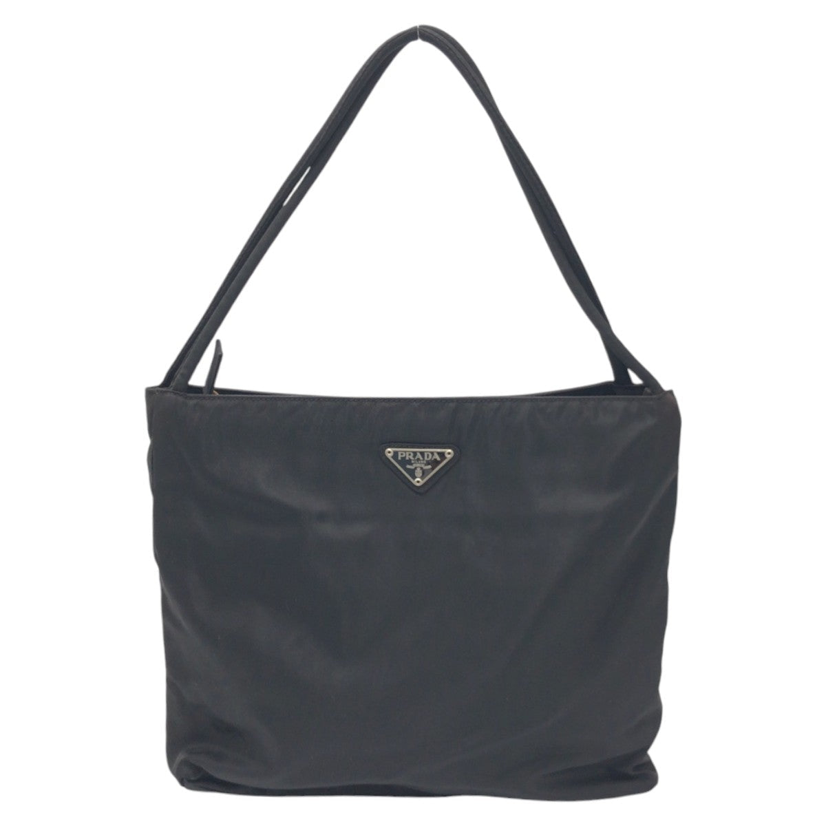 PRADA Tote Bag Nylon Black black Tote Bag Shoulder Bag Handbag Test Triangular logo Women