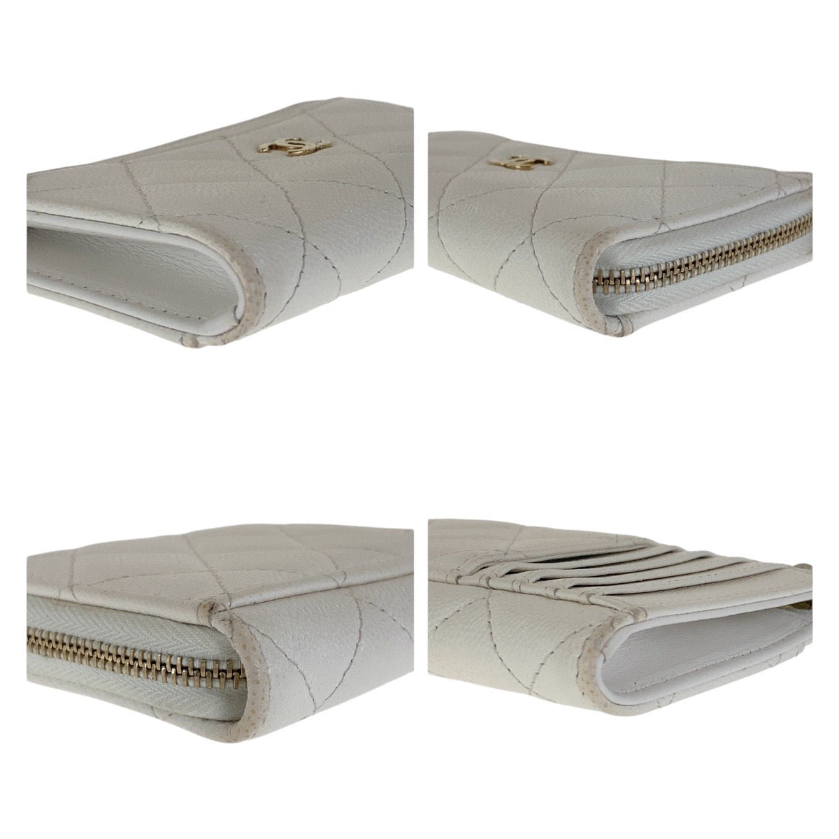 Chanel Coco Mark Matelassé Caviar Fragment Coin Case Handbag