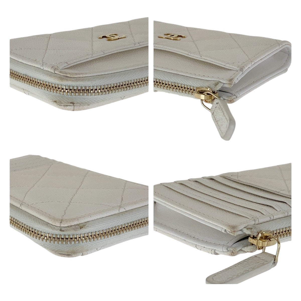 Chanel Coco Mark Matelassé Caviar Fragment Coin Case Handbag