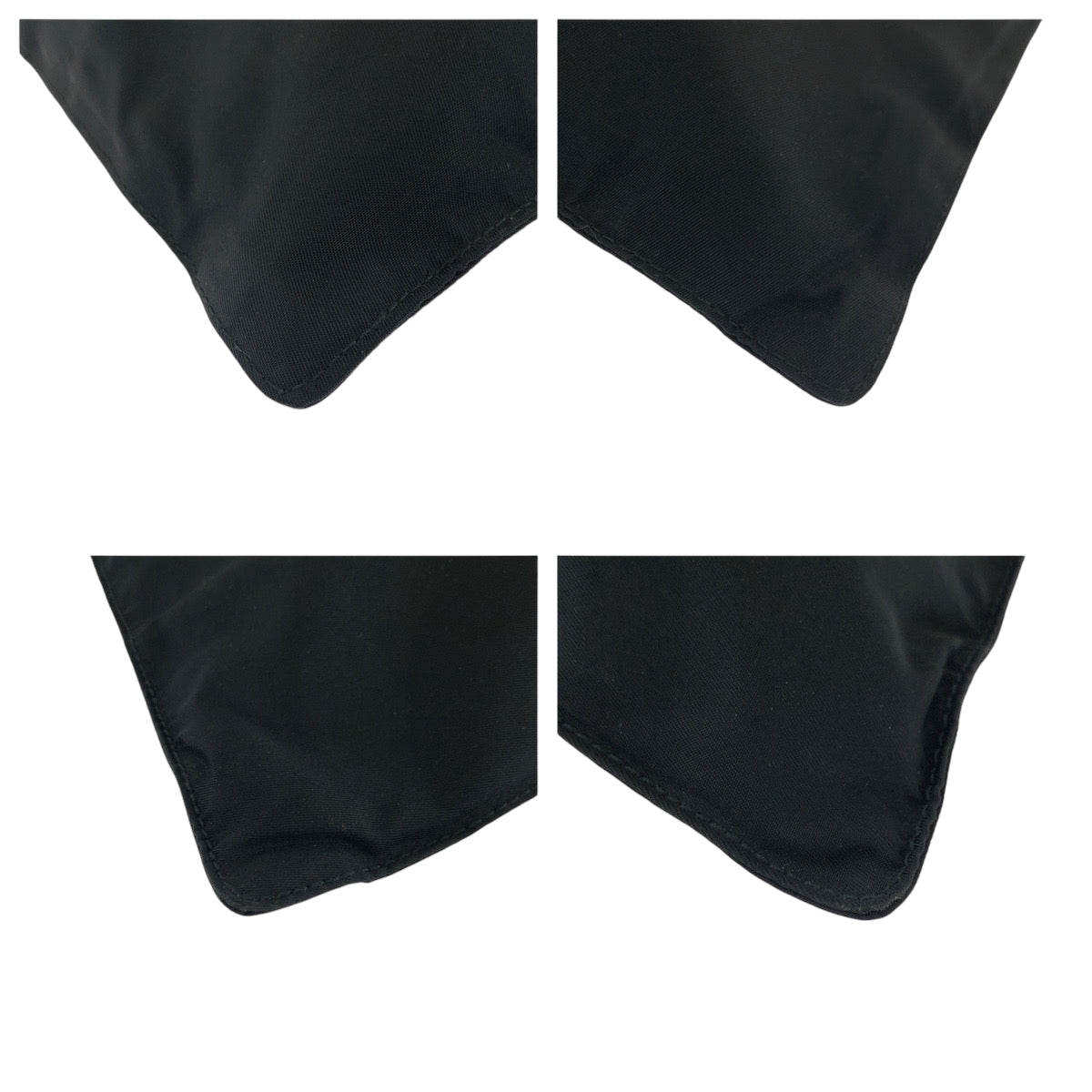 PRADA Shoulder Bag Nylon Black SilverMetal Shoulder Bag Sacoche Test Triangle With logo Women