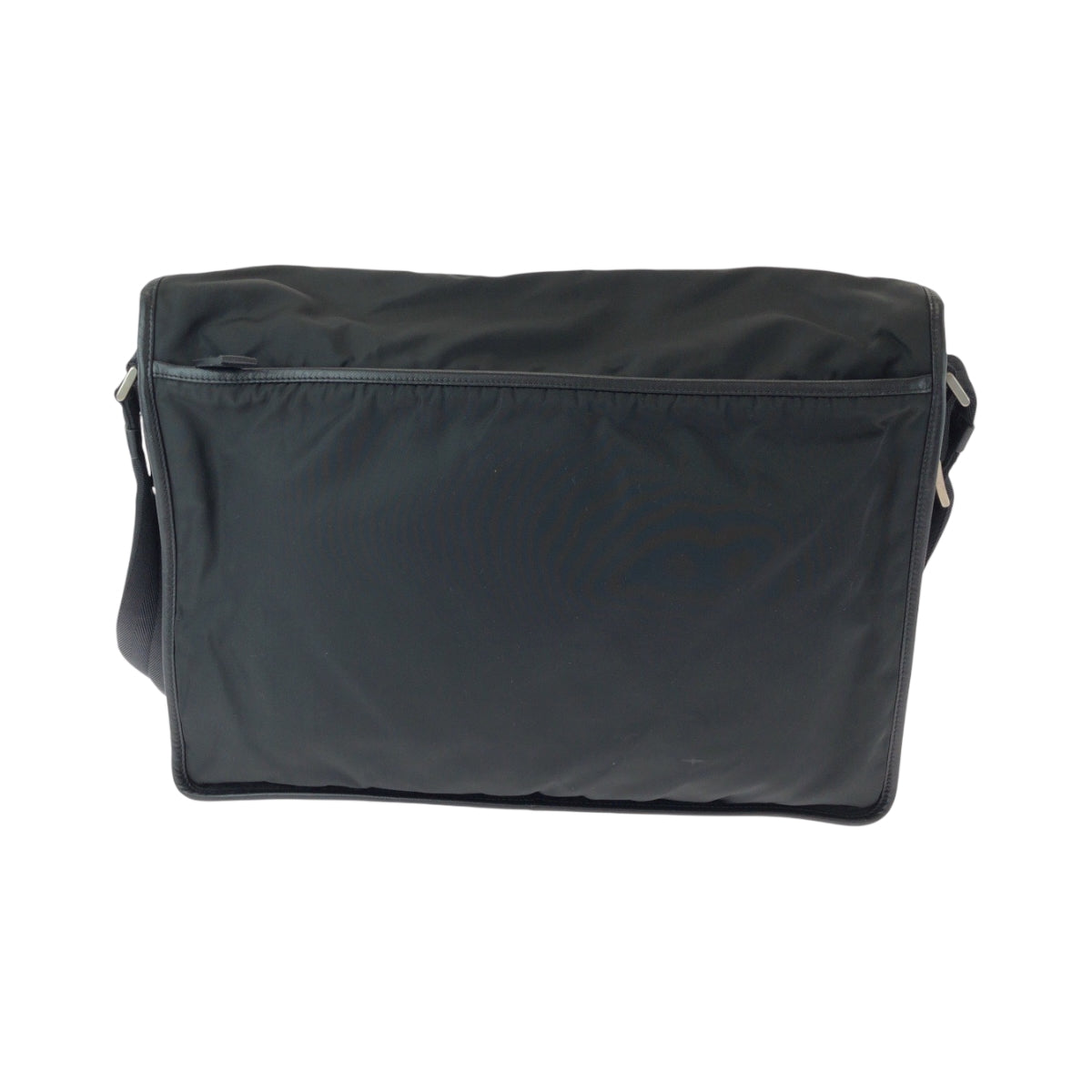 PRADA Shoulder Bag Nylon black Test Triangle With logo