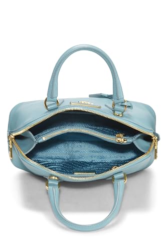 Prada, Blue Saffiano Promenade Small, Blue Luxury Handbag