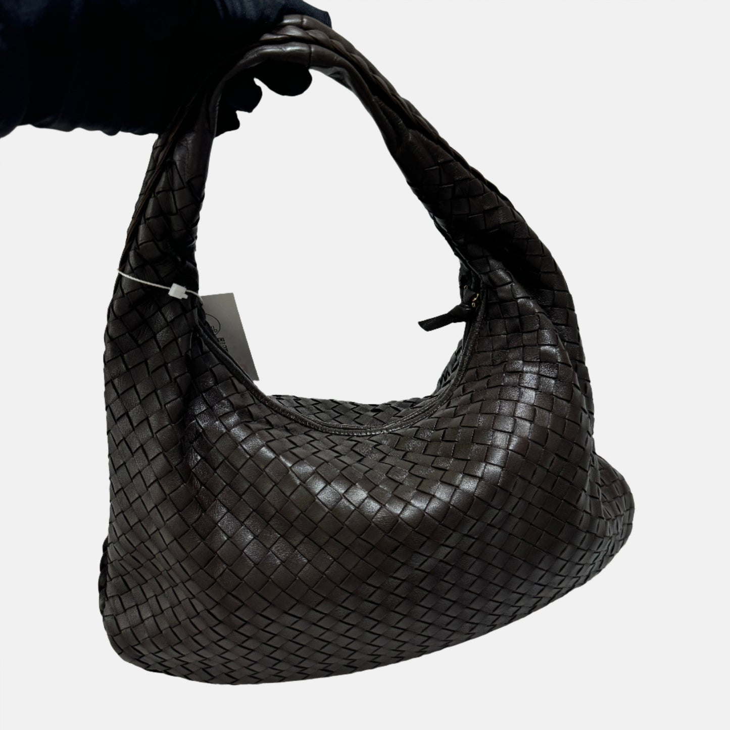 Bottega Veneta Intrecciato Hobo Bag Dark Chocolate Brown 2006 Lambskin leather Medium 40cm