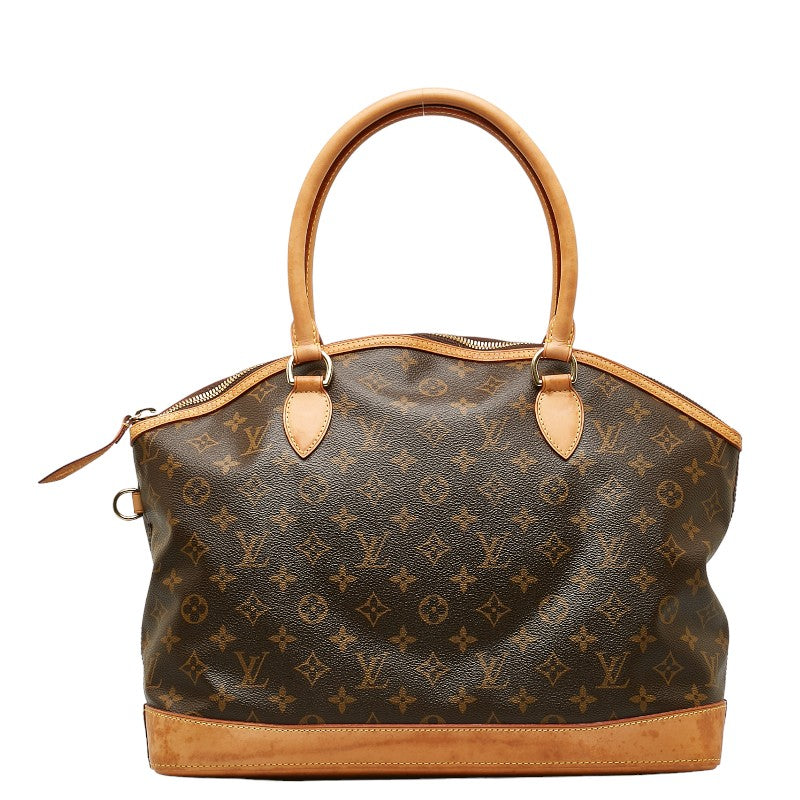 Louis Vuitton Monogram Handbag Leather Brown & Gentlemen