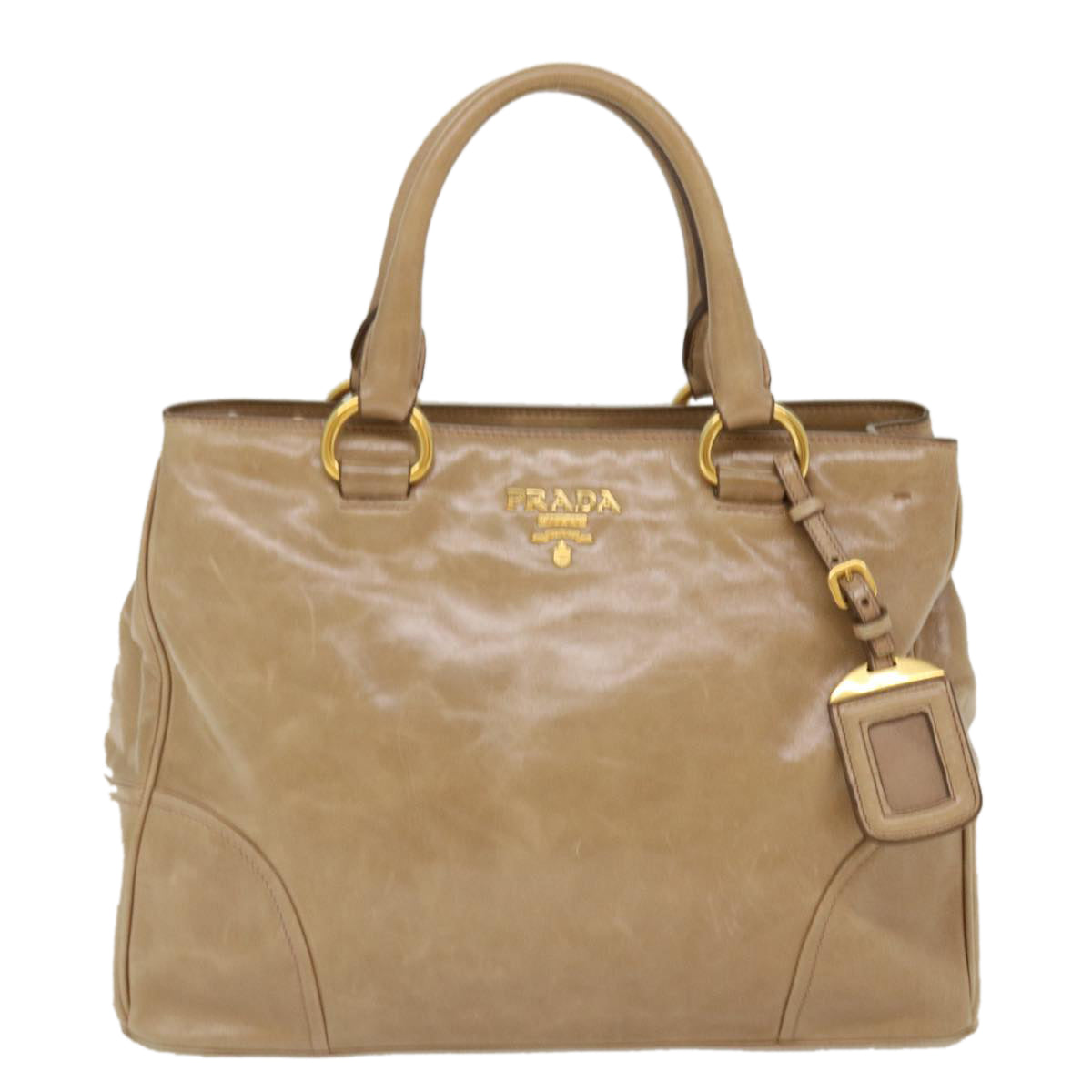 Prada Shoulder Bag Leather 2way Brown