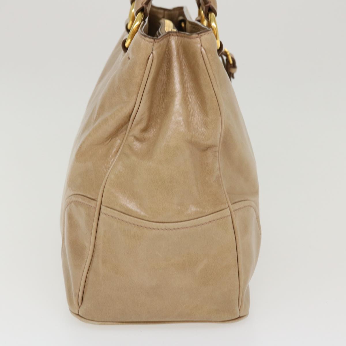 Prada Shoulder Bag Leather 2way Brown