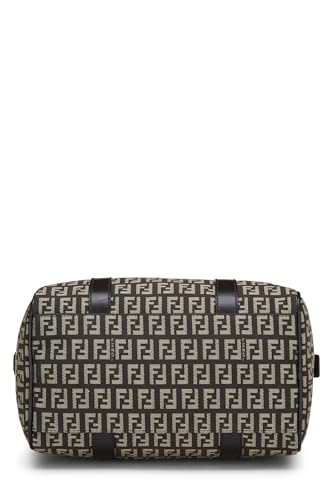 Fendi, Brown Zucchino Canvas Forever Boston Small, Brown