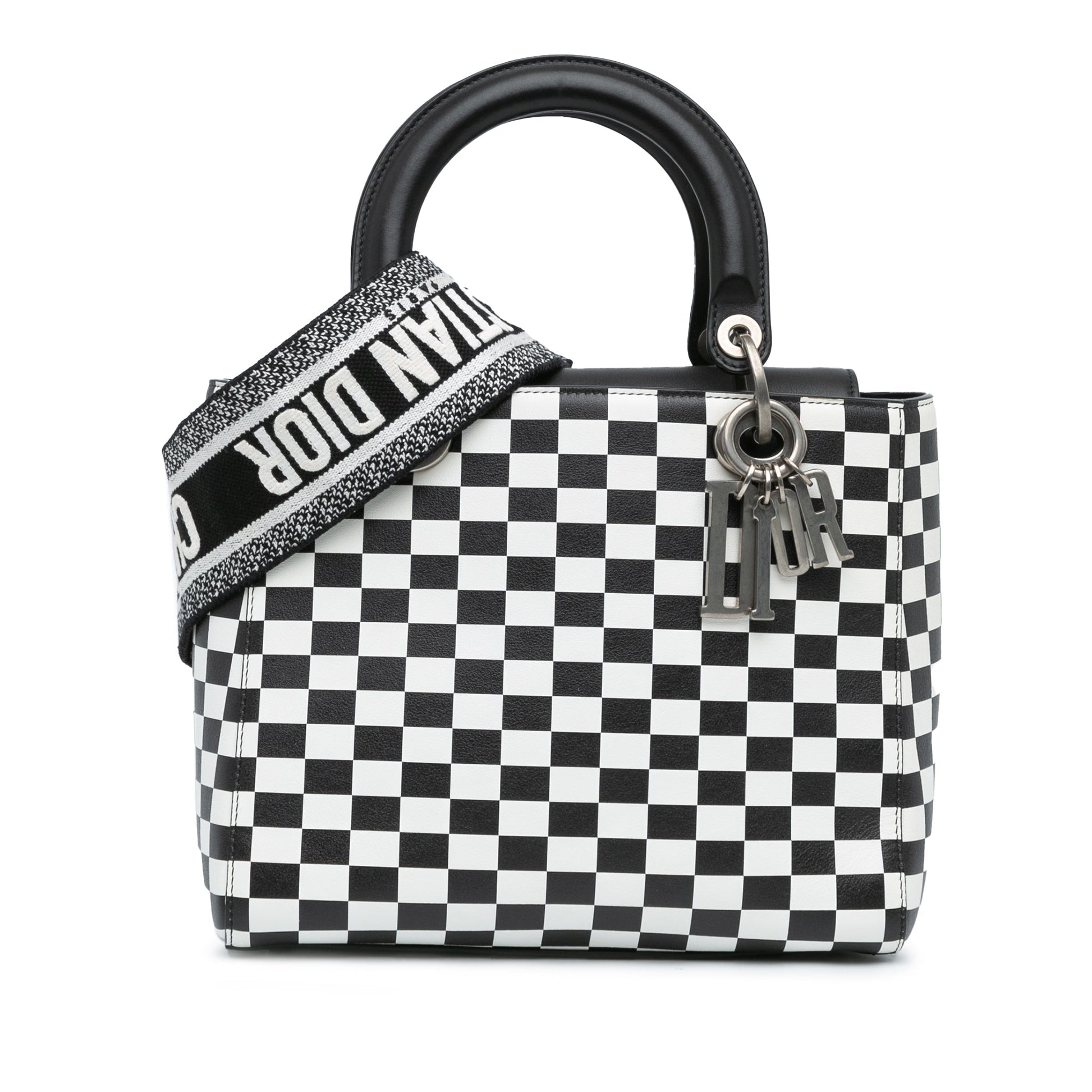 Dior Lady Dior Leather Shoulder Bag