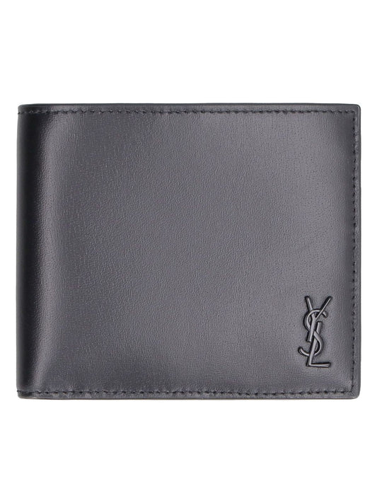 Luxury Saint Laurent Trending 2026 Men's Tiny Cassandra Wallet in Nero | 6077271JB0U1000