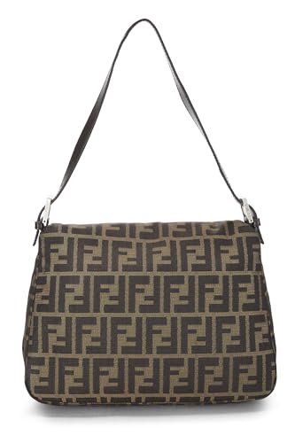 Fendi, Brown Zucca Canvas Mama, Brown